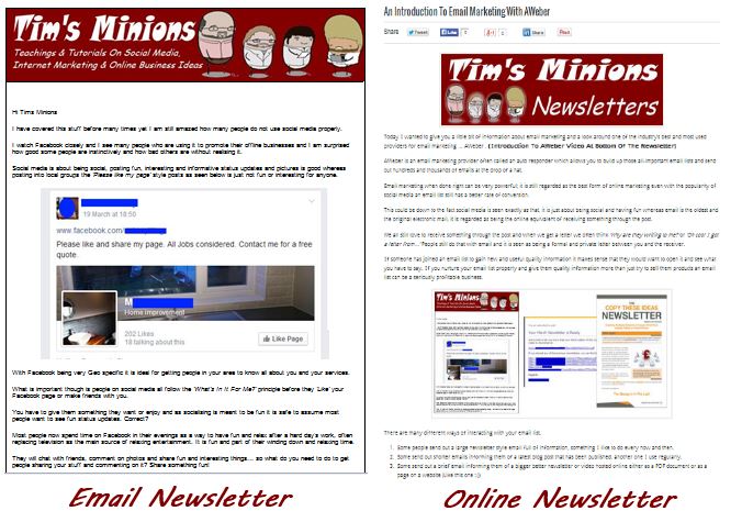 our newsletters